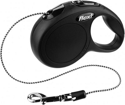 Повідець-рулетка FLEXI Classic XS чорний до 8 кг 3 м