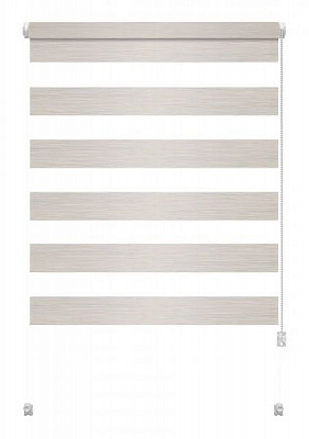 Ролета день-ночь Gardinia Мини Зебра шелк 72,5x140 см светло-бежевая 