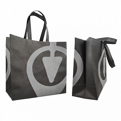 Экосумка серая 340x360x160 мм