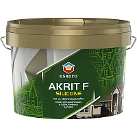 Краска акрилатная водоэмульсионная Eskaro Akrit Fasad Silicone глубокий мат белый 2,7л 3,24кг