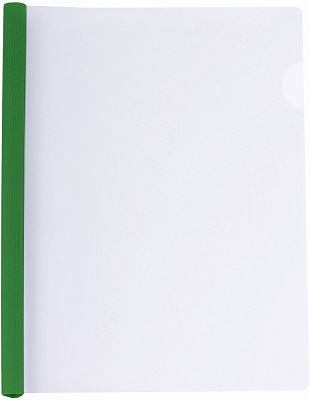 Папка пластикова А4 з планкою-затиском 10 мм (2-65 аркушів) зелена Economix E31205-04