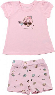 Костюм для девочек Фламинго р.86 розовый 124-420 