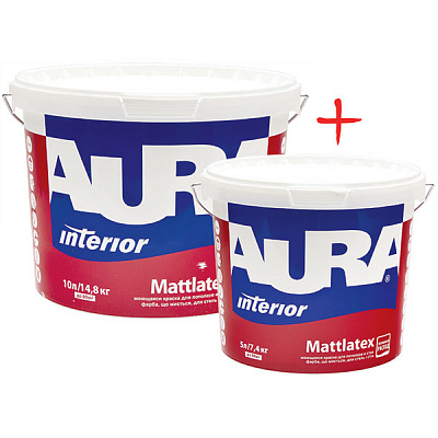 Комплект Aura Mattlatex 10 л + 5 л