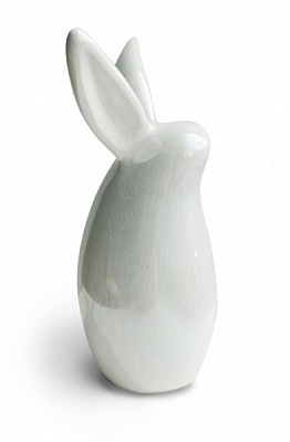 Статуэтка Зайчонок белый с сиянием 7,5x7,5x18 см 1706-18 Eterna