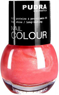 Лак для ногтей Pudra Cosmetics Nail Colour 18 Sparkling Peach 13 мл 