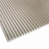 Поликарбонат сотовый RAPLAST 4 мм 3000x1050 мм бронза