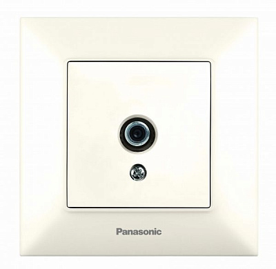Розетка TV оконечная Panasonic Arkedia Slim кремовый 480200228