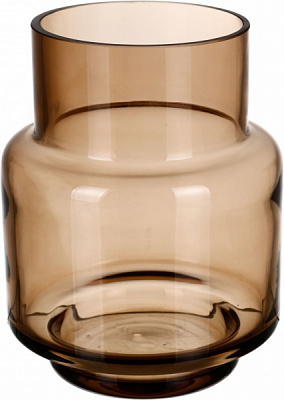 Ваза стеклянная Wrzesniak Glassworks Колба 12х15 см 15-4119 15 см топаз 