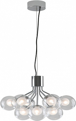 Люстра стельова Sensio Madeira 9x5 Вт G9 хром/білий HU-C-074620-6+3