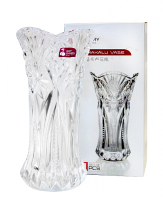 Ваза скляна Crystal Bridget (83000042) 23 см прозора