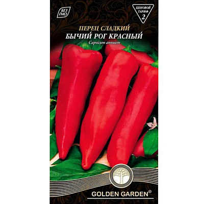 Семена Golden Garden перец сладкий Бычий рог красный 0,3г