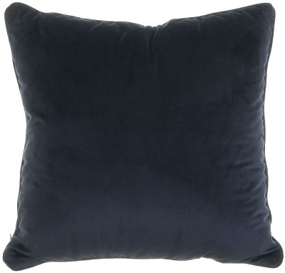 Подушка декоративна Велюр з кантом 45x45 см синій La Nuit
