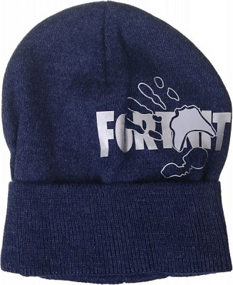 Шапочка детская для девочки Kraft+ 7704 р.52-54 синий меланж 