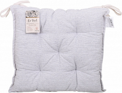 Подушка на стул синяя полоска 40х40 см La Nuit