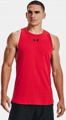 Майка Under Armour UA BASELINE COTTON TANK 1361901-601 р.XL красный