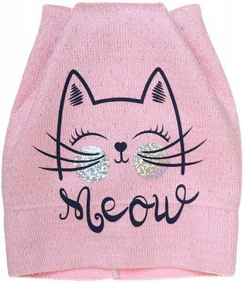 Шапочка дитяча для дівчинки Luna Kids р.48-50 світло-рожевий 2283