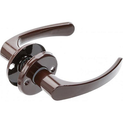 Ручка на розетке РЛ124 коричневая