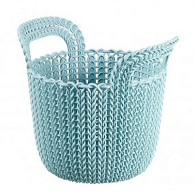 Кошик пластиковий Curver 226386 Knit XS круглий 190x190x230 мм