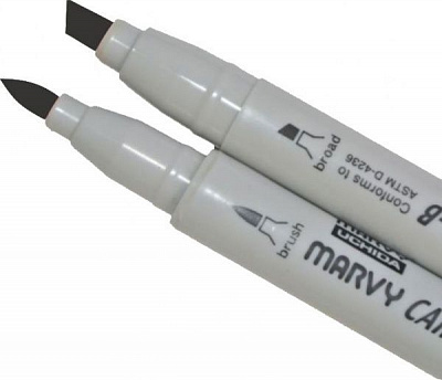 Маркер двосторонній Marvy 1900B-S 22191001T чорний