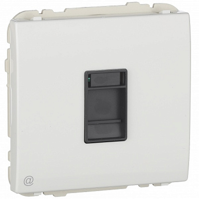 Розетка компьютерная оконечная с заземлением Efapel Apolo IP20 белый 50453 TBR