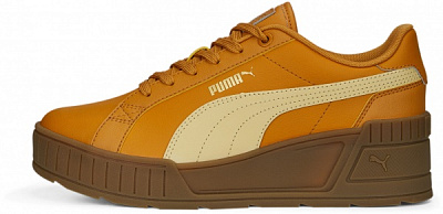 Кроссовки Puma KARMEN WEDGE DESERT CLAY-LIGHT STRAW-GUM 39098504 р.39 оранжевый