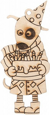 Заготовка для декорирования Собачка именинник 4NY_112 