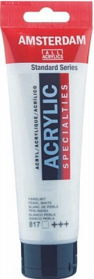 Краска акриловая № 817 Белая перламутровая 120 мл Amsterdam Standart Royal Talens