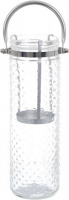 Подсвечник стеклянный с подставкой для свечи 217124_1 Тенденс