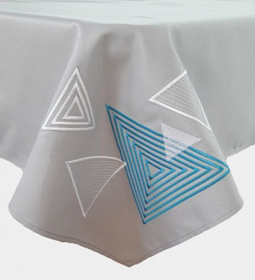 Скатерть Геометрия 219-19/00 140x180 см серый Эдельвика 