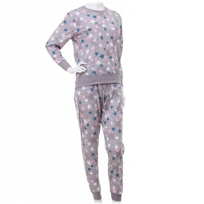 Костюм домашній жіночий La Nuit Home Full of Stars р. S світло-сірий