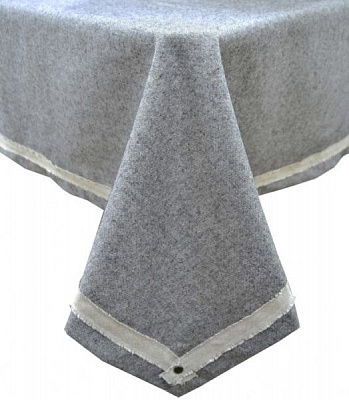 Скатерть Hygge 132x180 см темно-серый Прованс 