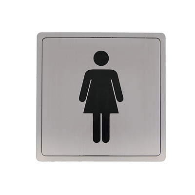 Табличка Amig інформаційна «Ж» модель 102 нержавіюча сталь