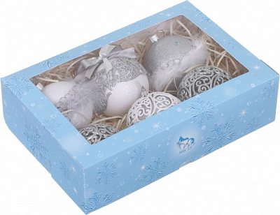 Елочный набор Комплект № 119 d 80 мм 6 шт./уп.