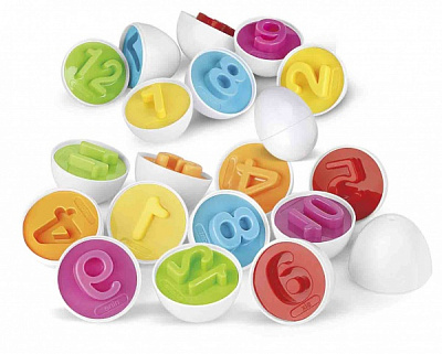 Игровой набор Matching egg STEM лоток яиц сортер 6 шт. цифры в ассортименте MX0390402