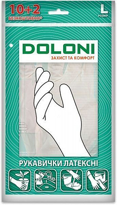 Перчатки Doloni с покрытием латекс L (9) 4559