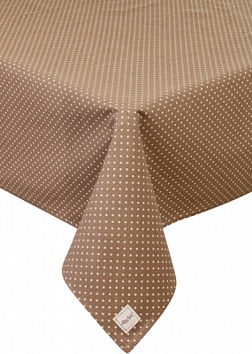 Скатерть Lucy горошек 133x220 см бежевый La Nuit 