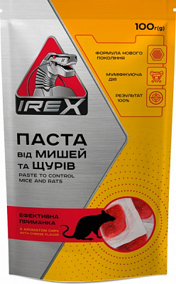 Паста від мишей і щурів IREX 100 г IRR008