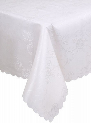 Скатертина Dertsiz 110x160 см кремовий Karna
