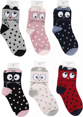 Носки для девочек KATAMINO K21016 р.3-4 серый 