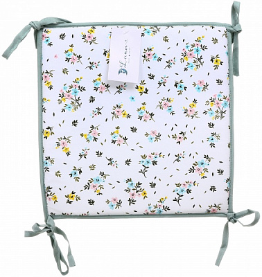 Подушка на табурет Дейзи 32х32х1,5 см ментоловая Luna