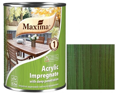 Імпрегнат Maxima акриловий глибокого проникнення зелений мат 0,75 л