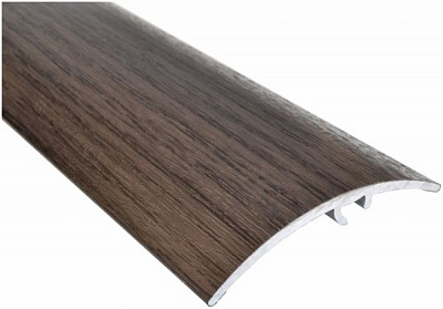 Порожек алюминиевый лестничный Olvis скрытый крепеж 50x1350 мм венге 