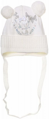 Шапочка детская для девочки Luna Kids р.36 бежевый 2105 