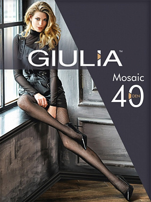 Колготки Giulia Mosaic 40 den MOSAIC 40 4 черный