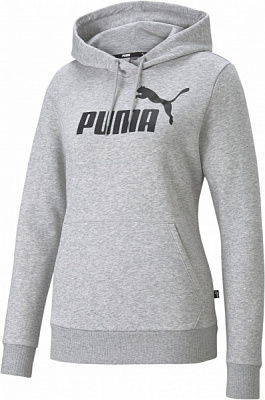 Джемпер Puma ESS LOGO HOODIE FL LIGHT GRAY HEATHER 58678804 р.XS серый