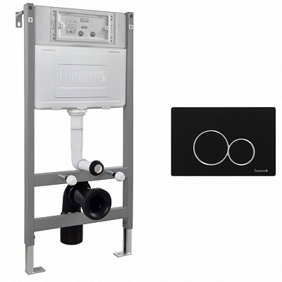 Комплект инсталляции Imprese i-FRAME, клавиша черная i7116cPB