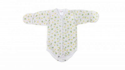 Боди детское унисекс Моя планета Б 2304 р.56 белый/с принтом 