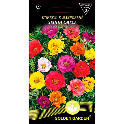 Семена Golden Garden портулак махровый Хеппи смесь 0,3 г