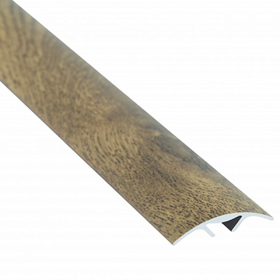 Поріжок алюмінієвий Braz Line гладенький приховане кріплення 28x900 мм дуб престиж