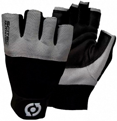 Рукавички атлетичні Scitec Nutrition Grey Style р. M чорний із сірим